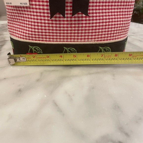 Brand New With Tags Croft and Barrow Gingham Cherry Bag - Picture 7 of 9